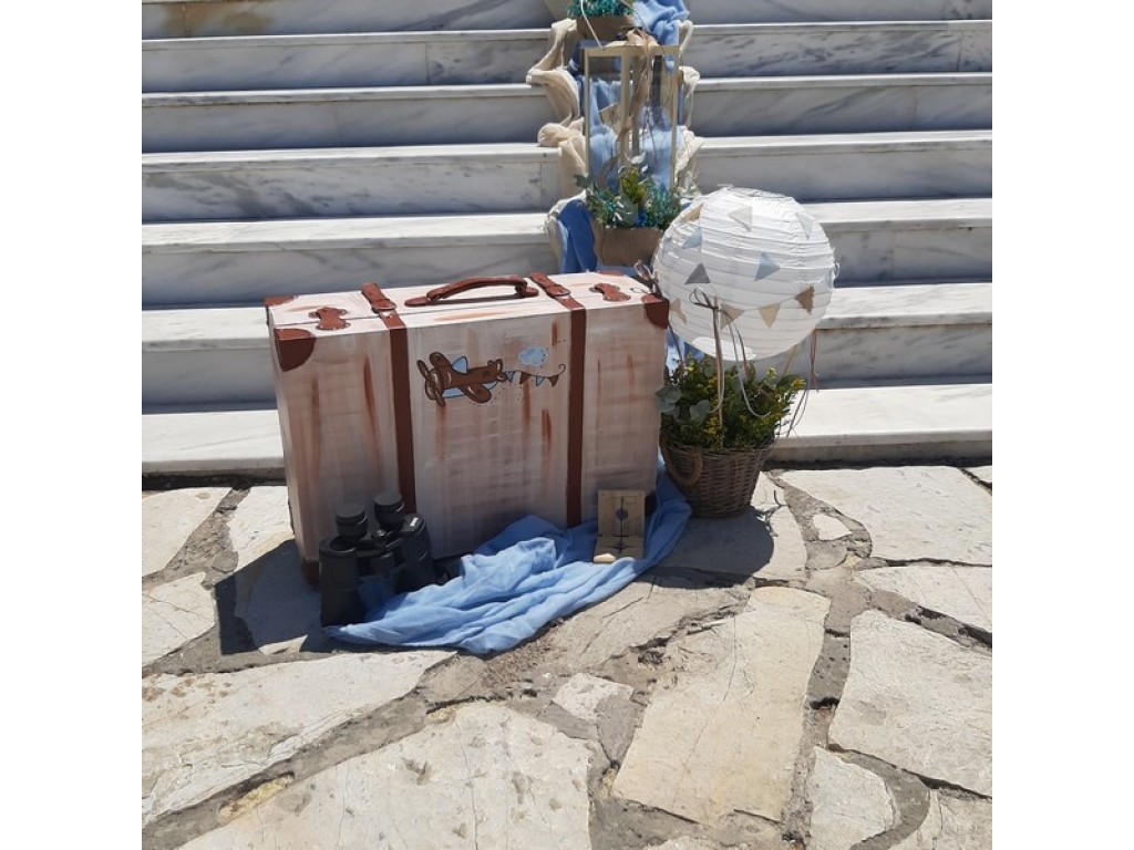 Στολισμός βάπτισης με θέμα αεροπλανάκι